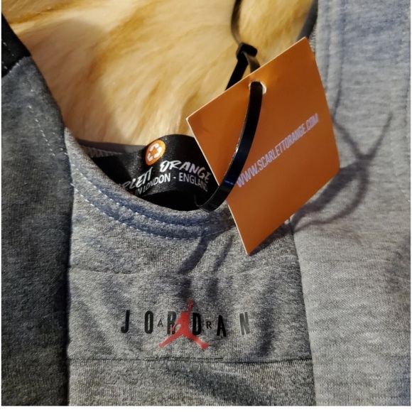 Handmade Scarlett Orange Air Jordan Nike Upcycled Joggers matching set t… - Picture 8 of 16